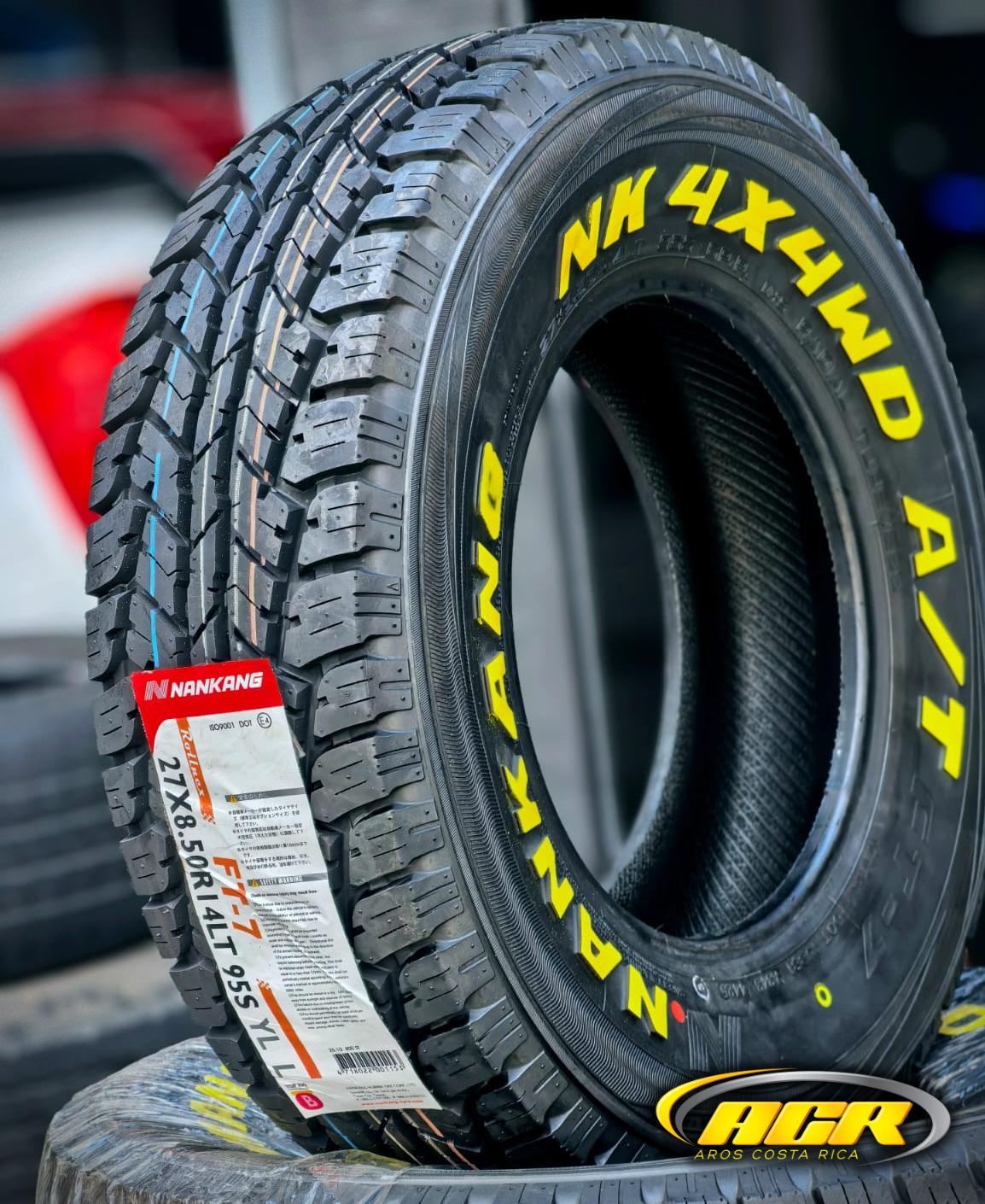 27x8.50R14 Nankang FT-7 AT (letra amarilla)