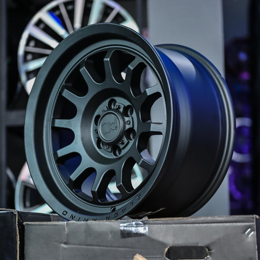 AOD74X46HF-18 BLACK RHINO RAPID 17X9 6X114 M-BLK ET12 CB76