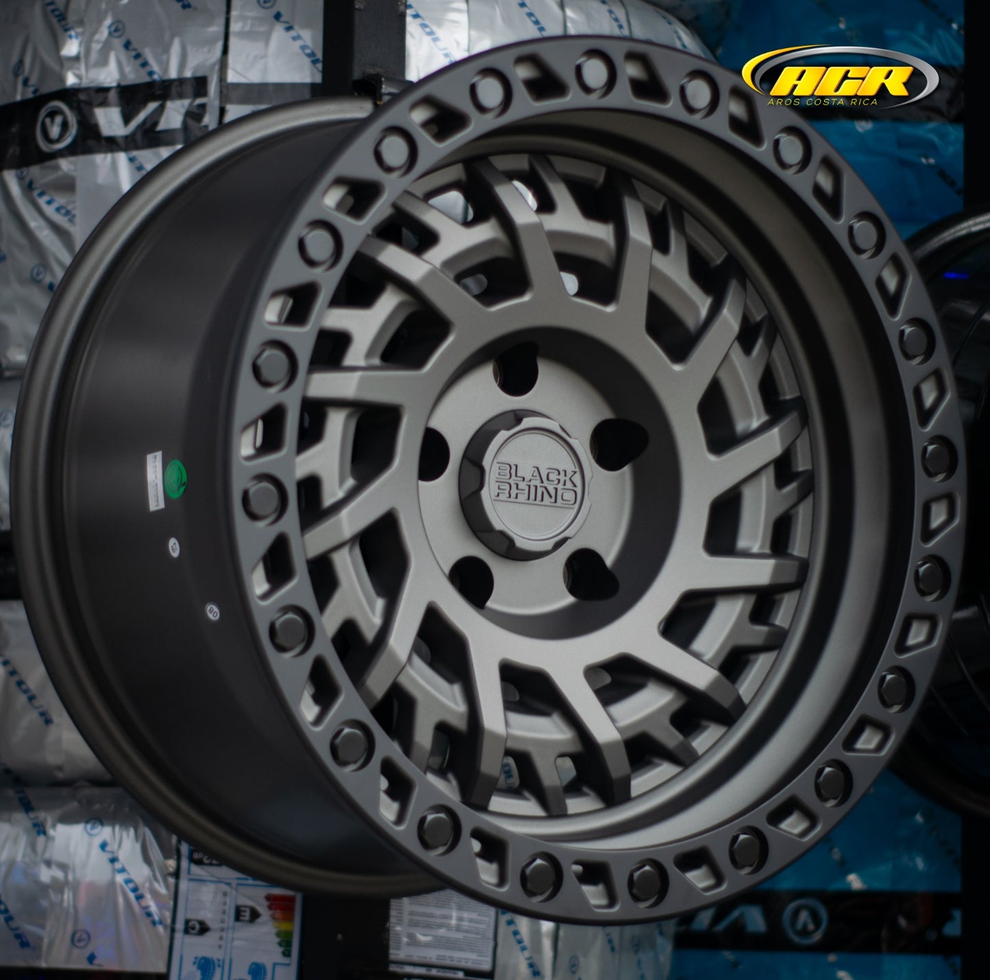 AOD75HA-02 BLACK RHINO SHREDDER 17X9 5X127 ET-18 CB71