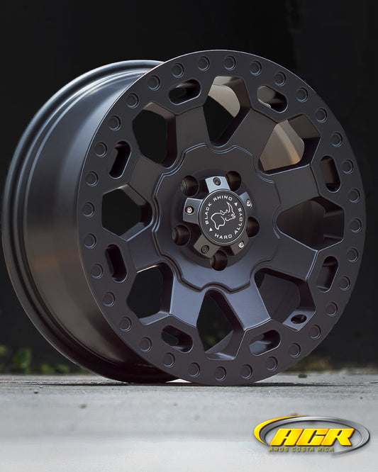 AOD7BMW5H-4 BLACK RHINO WARLORD 17X8 5X120 ET35 CB76