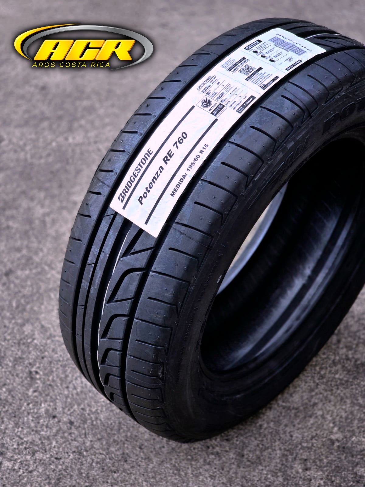 195/60R15 Bridgestone Potenza RE760 Sport