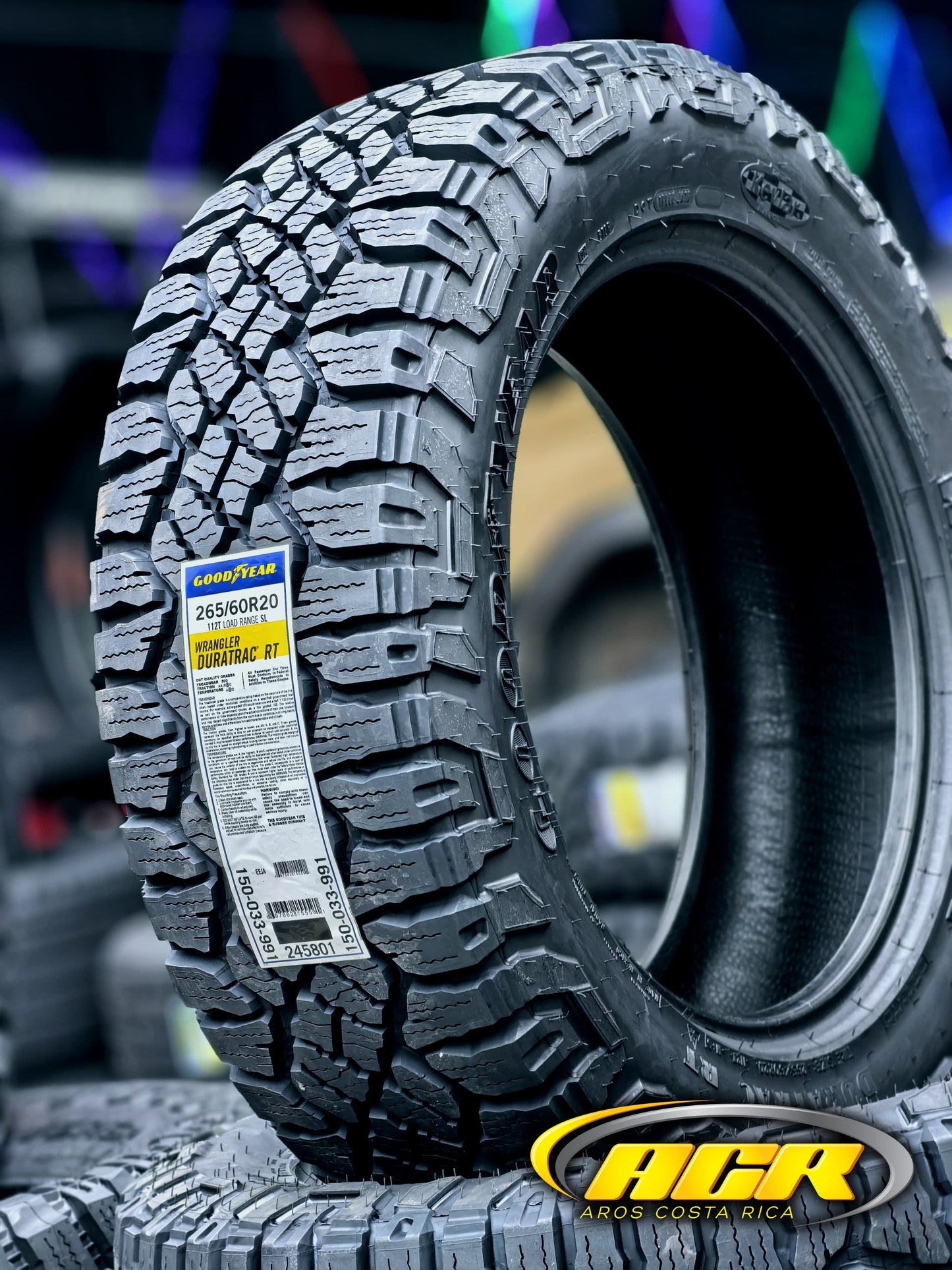 265/60R20 Goodyear Wrangler Duratrac RT (Kevlar)