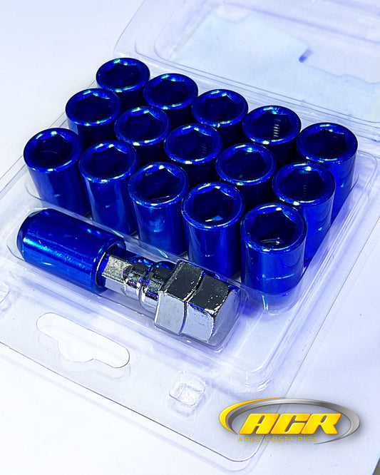 PT-03 TUERCAS ALLEN MEDIDA 12X1.5MM COLOR AZUL