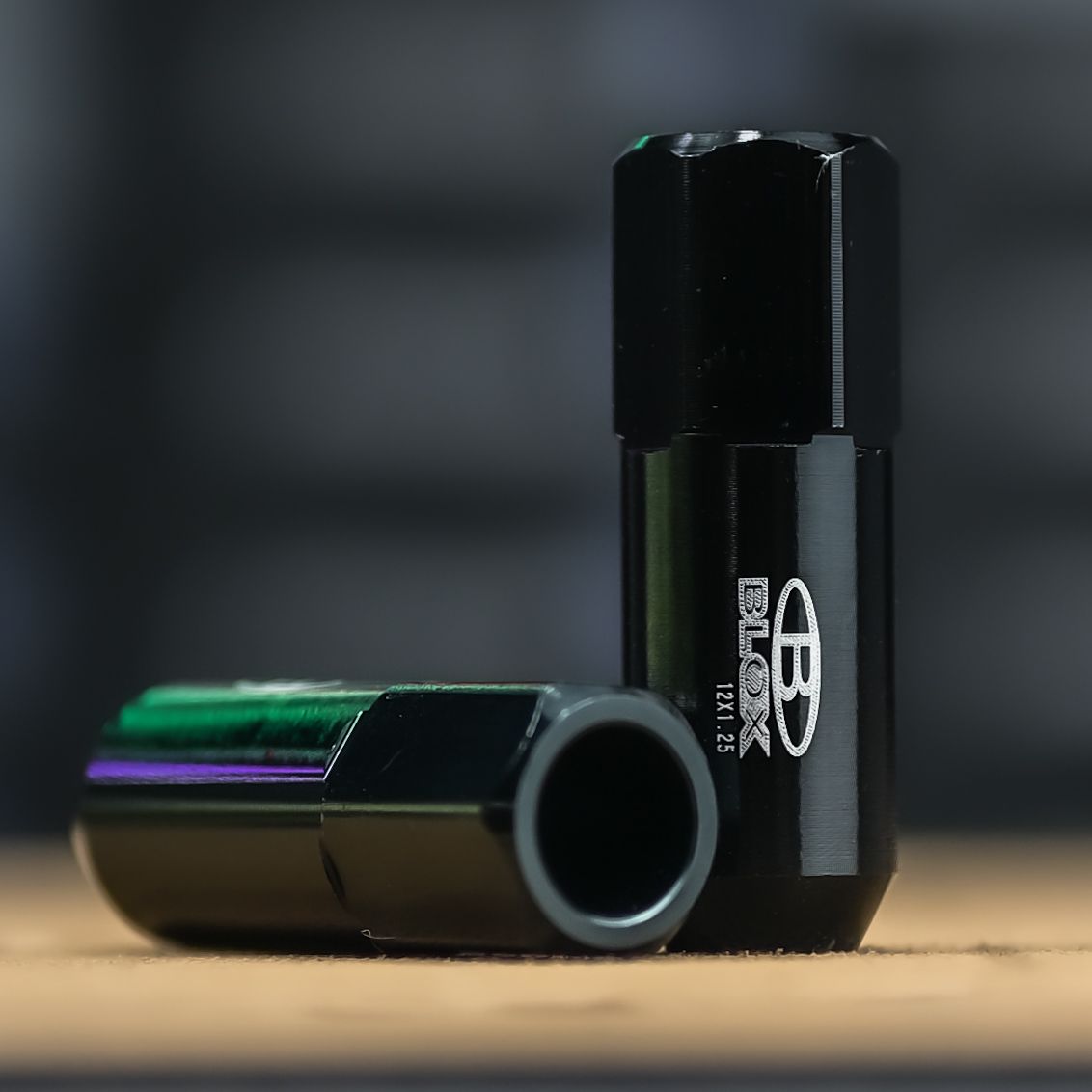 PT-61 TUERCA ALUMINIO LARGA NEGRA 12X1.25